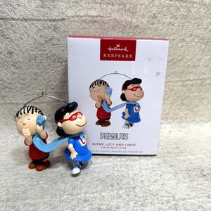 PEANUTS Charlie Brown Super Lucy and Linus 2024 Hallmark Ornament NEW